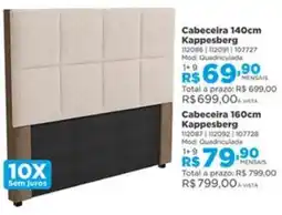 Lojas Solar Cabeceira 140cm Kappesberg oferta