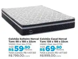 Lojas Solar Colchão Solteiro Herval oferta