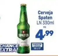 Supermercados Jau Serve Cerveja Spaten LN oferta