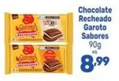 Supermercados Jau Serve Chocolate Recheado Garoto Sabores oferta