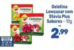 Supermercados Jau Serve Gelatina Lowçucar com Stevia Plus Sabores oferta