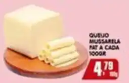 Higa's Supermercado Queijo mussarela fat a cada oferta