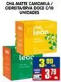 Higa's Supermercado cha matte camomila / cidreira/erva doce c/10 unidades oferta