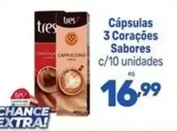 Supermercados Jau Serve Cápsulas 3 Corações Sabores oferta