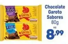 Supermercados Jau Serve Chocolate Garoto Sabores oferta
