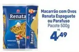 Supermercados Jau Serve Macarrão com Ovos Renata Espaguete ou Parafuso oferta