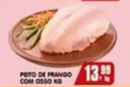 Higa's Supermercado Peito de frango com osso kg oferta