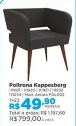 Lojas Solar Poltrona Kappesberg oferta