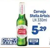 Supermercados Jau Serve Cerveja Stella Artois oferta