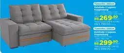 Lojas Solar Estofado 3 lugares Kappesberg oferta