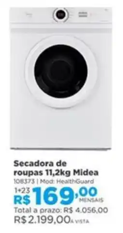 Lojas Solar Secadora de roupas Midea oferta