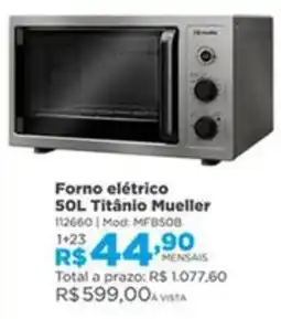 Lojas Solar Forno elétrico Titânio Mueller oferta