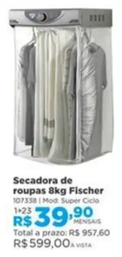 Lojas Solar Secadora de roupas Fischer oferta
