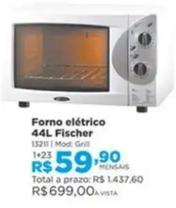 Lojas Solar Forno elétrico 44L Fischer oferta