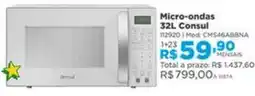 Lojas Solar Micro-ondas Consul oferta