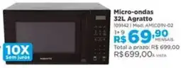 Lojas Solar Micro-ondas 32l agratto oferta