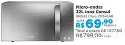 Lojas Solar Micro-ondas 32L Inox Consul oferta
