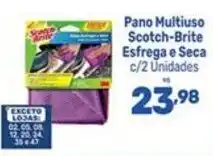 Supermercados Jau Serve Pano Multiuso Scotch-Brite Esfrega e Seca oferta