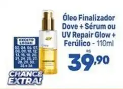Supermercados Jau Serve óleo finalizador dove + sérum ou uv repair glow + ferúlico oferta
