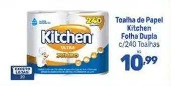 Supermercados Jau Serve Toalha de Papel Kitchen Folha Dupla oferta