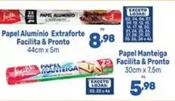 Supermercados Jau Serve Papel Alumínio Extraforte Facilita & Pronto oferta