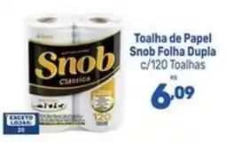 Supermercados Jau Serve Toalha de Papel Snob Folha Dupla oferta