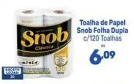 Supermercados Jau Serve Toalha de Papel Snob Folha Dupla oferta