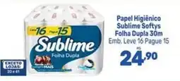Supermercados Jau Serve Papel Higiênico Sublime Softys oferta