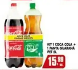 Higa's Supermercado Kit 1 coca cola + 1 fanta guaraná oferta