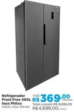 Lojas Solar Refrigerador Frost Free Inox Philco oferta