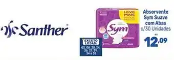Supermercados Jau Serve Absorvente Sym Suave com Abas oferta
