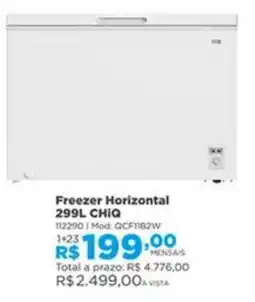 Lojas Solar Freezer Horizontal 299L Chiq oferta