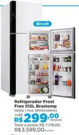 Lojas Solar Refrigerador Frost Free 512L Brastemp oferta