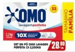 Higa's Supermercado Det em pó omo lavagem perfeita oferta