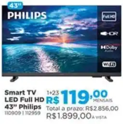 Lojas Solar Smart TV LED Full HD 43" Philips oferta