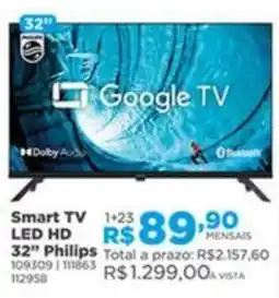 Lojas Solar Smart TV LED HD 32" Philips oferta