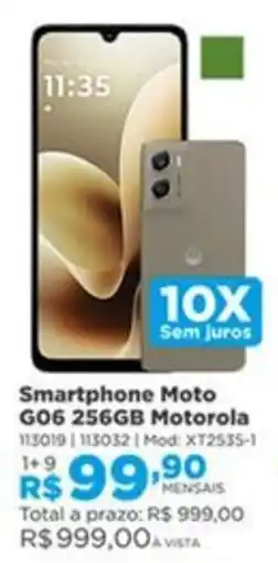 Lojas Solar Smartphone moto g06 256gb motorola oferta