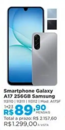 Lojas Solar Smartphone galaxy a17 256gb samsung oferta