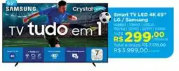Lojas Solar Smart tv led 4k 65" lg / samsung oferta
