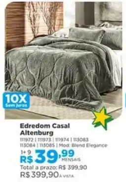 Lojas Solar Edredom Casal Altenburg oferta