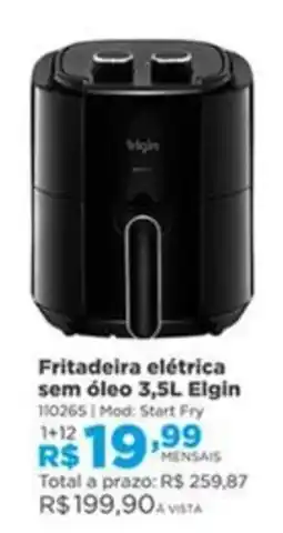 Lojas Solar Fritadeira elétrica sem óleo Elgin oferta