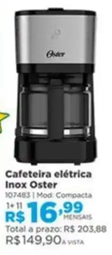 Lojas Solar Cafeteira elétrica inox oster oferta