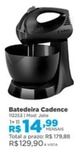 Lojas Solar Batedeira Cadence oferta