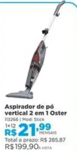 Lojas Solar Aspirador de pó vertical 2 em 1 Oster oferta