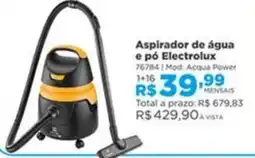 Lojas Solar Aspirador de água e pó Electrolux oferta