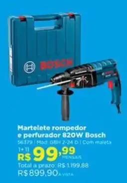 Lojas Solar Martelete rompedor e perfurador 820w bosch oferta