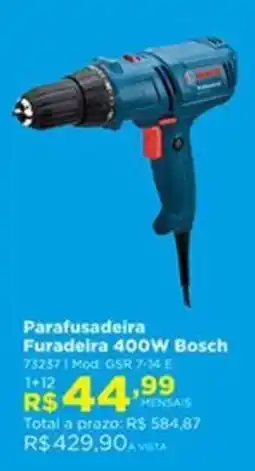 Lojas Solar Parafusadeira Furadeira 400W Bosch oferta