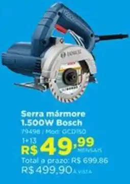 Lojas Solar Serra mármore 1.500w bosch oferta