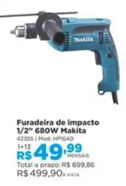 Lojas Solar Furadeira de impacto 1/2" 680W Makita oferta
