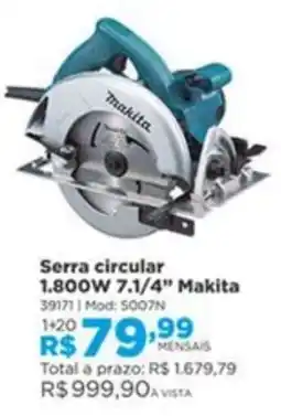 Lojas Solar Serra circular 1.800w 7.1/4" makita oferta